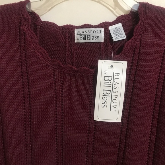 Bill Blass Cotton Blend Sweater NWT SzM - Picture 2 of 8